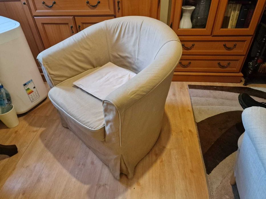 Fotel TULLSTA z Ikea kolor bez