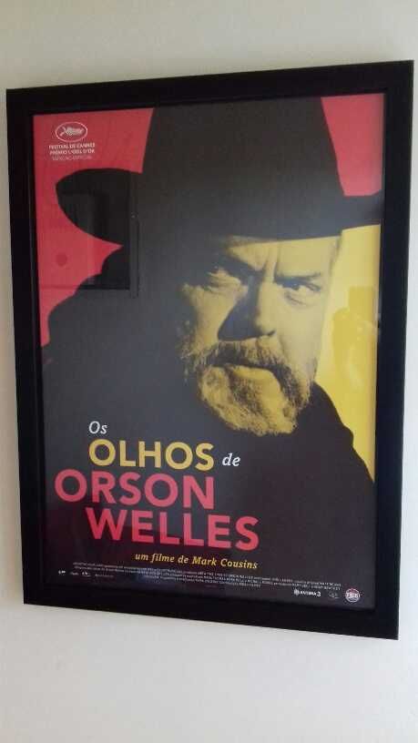 Orson Welles | Cartaz de cinema com moldura madeira