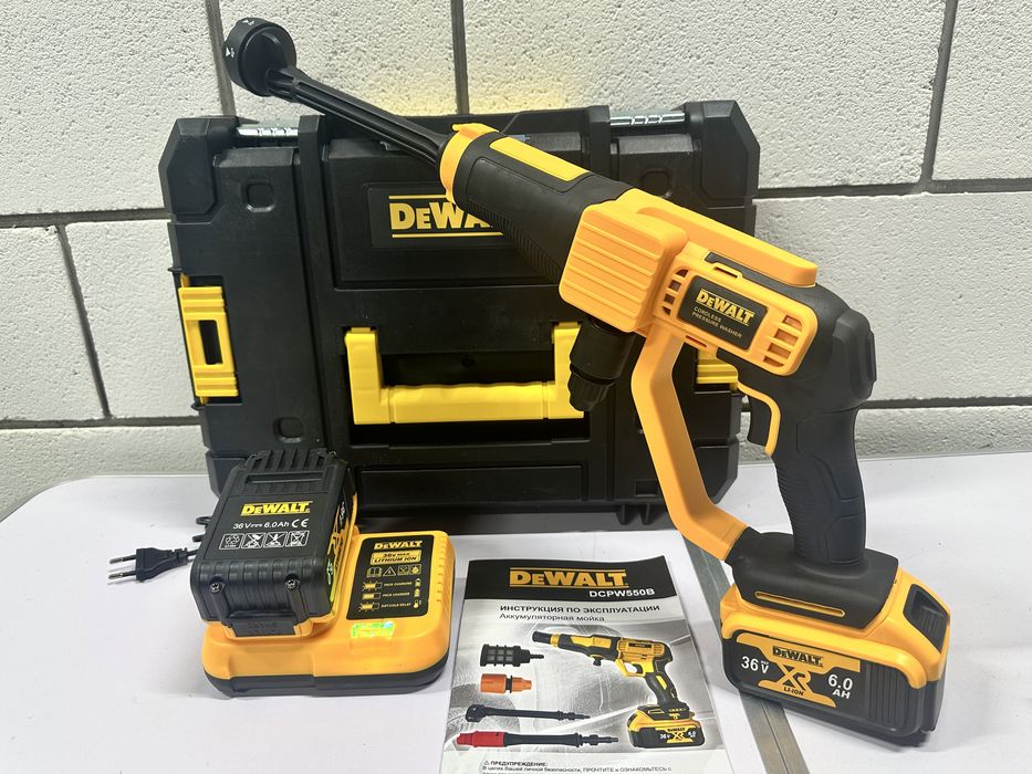 Суперціна! Акумуляторна міні мийка  Dewalt DCPW 550B 36v 6ah