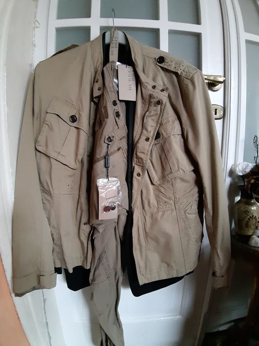 Burberry kurtka spodnie beż 100% oryg nr seryjny piękny prezent