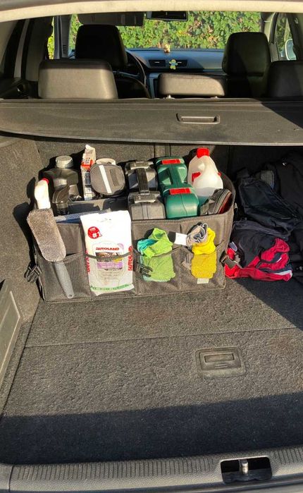 XXL 64L Sztywny Organizer Torba Do Bagażnika Auta Samochodu Pudełko