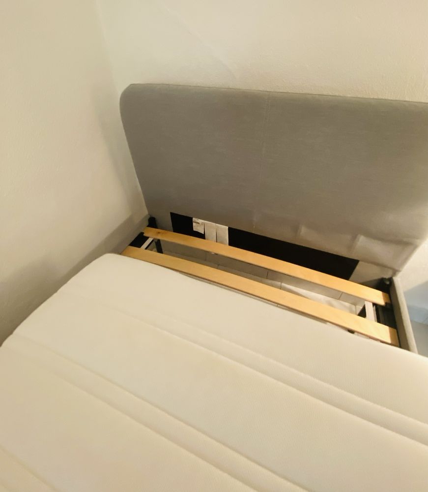 Cama estufada solteiro