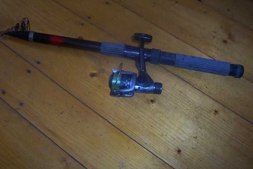 Wędki teleskopowe + kołowrotki  Tanio  Opis
