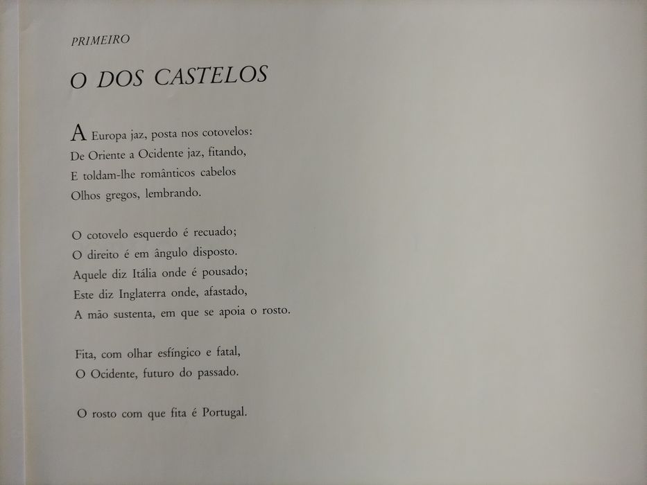 Livro "Mensagem de Fernando Pessoa
