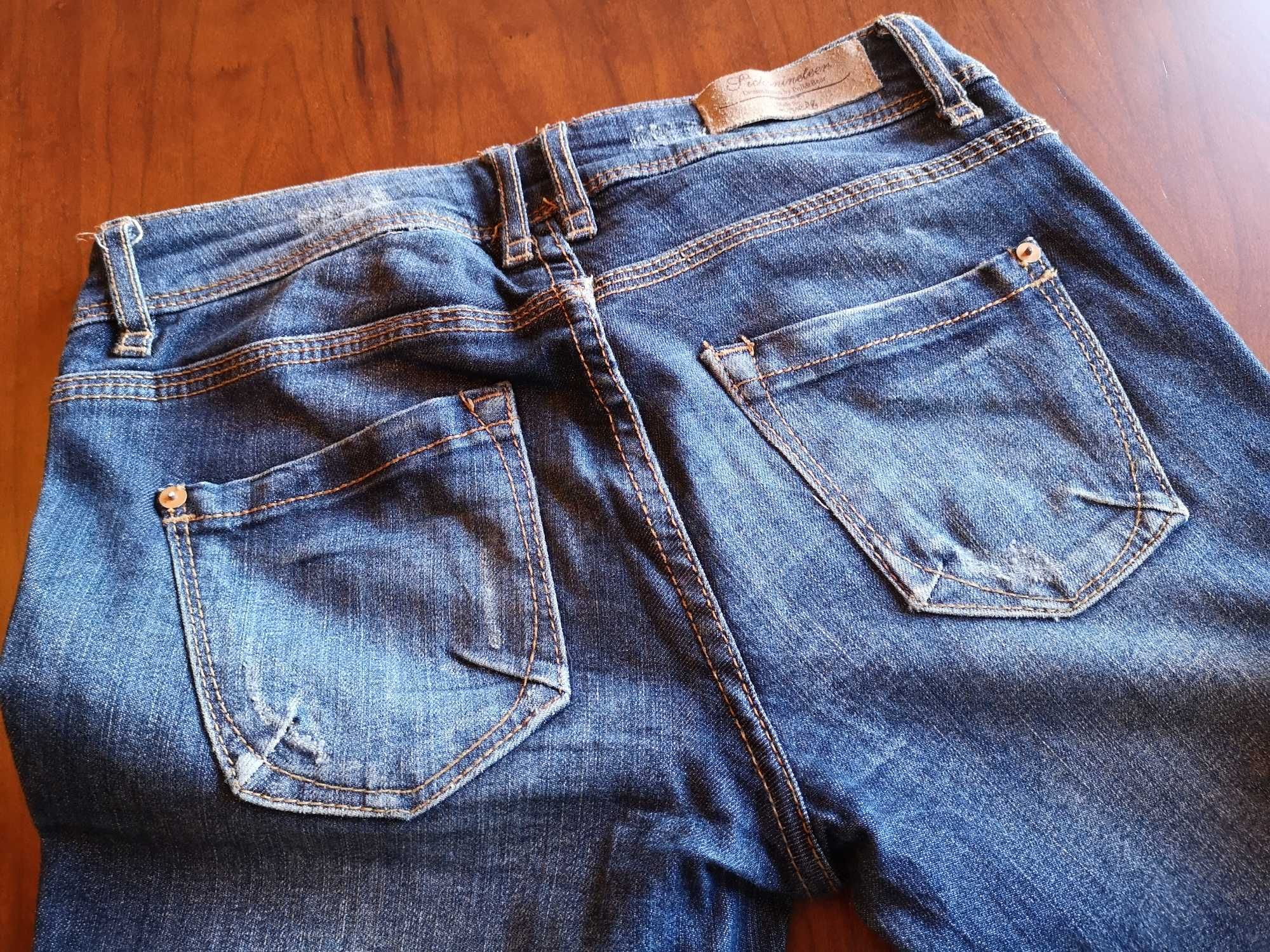 Calças de Ganga Basic Denim da Pull & Bear Novas - Tamanho 38