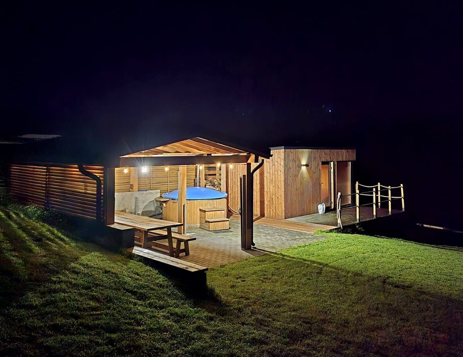 Sauna, balia, dostep do jeziora- wynajem godzinowy