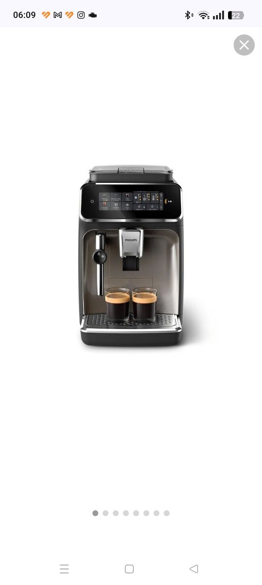 Ekspres do kawy philips seria 3300 ep3326/90.