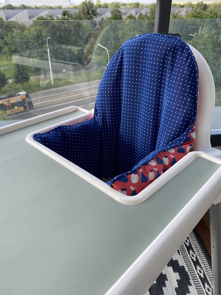 Antilop krzesełko Ikea z podnóżkiem i matą