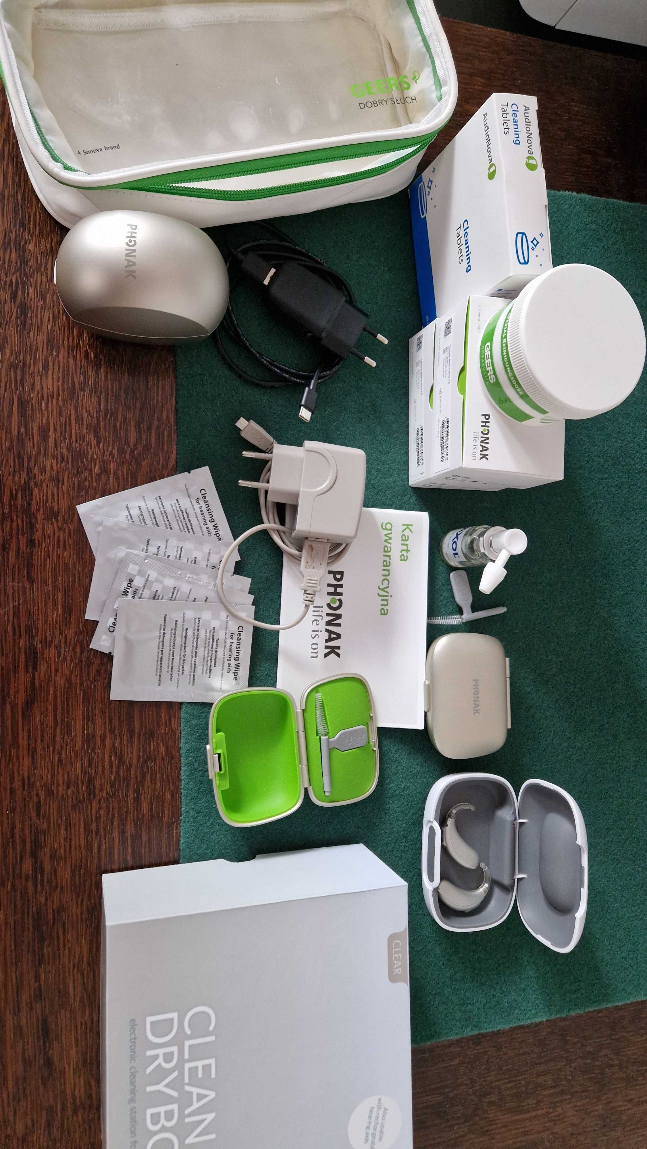 Phonak Bolero M70-PR, komplet P+L, akcesoria, Geers Sonova