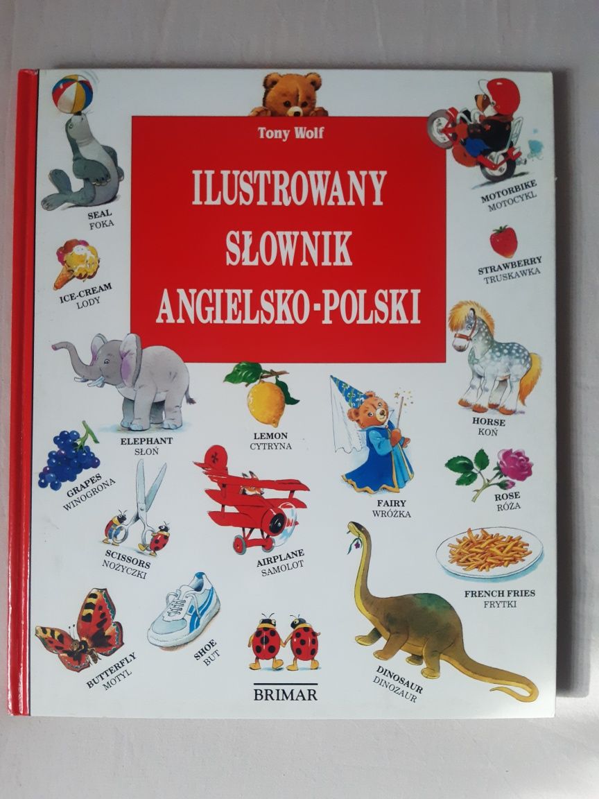 Ilustrowany słownik angielsko polski Tony Wolf