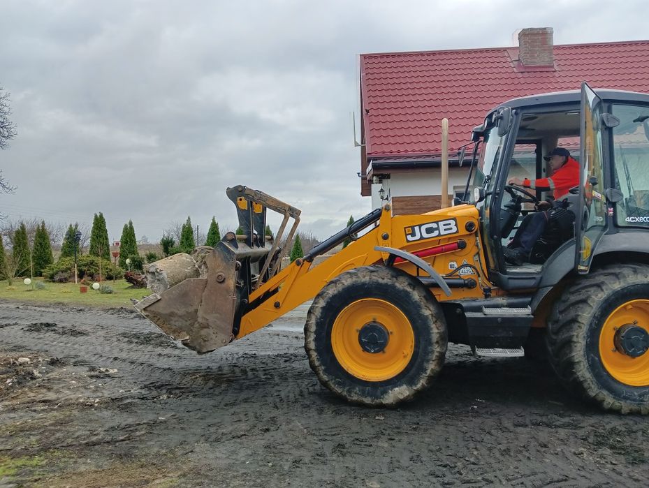 Usługi koparko-ładowarką