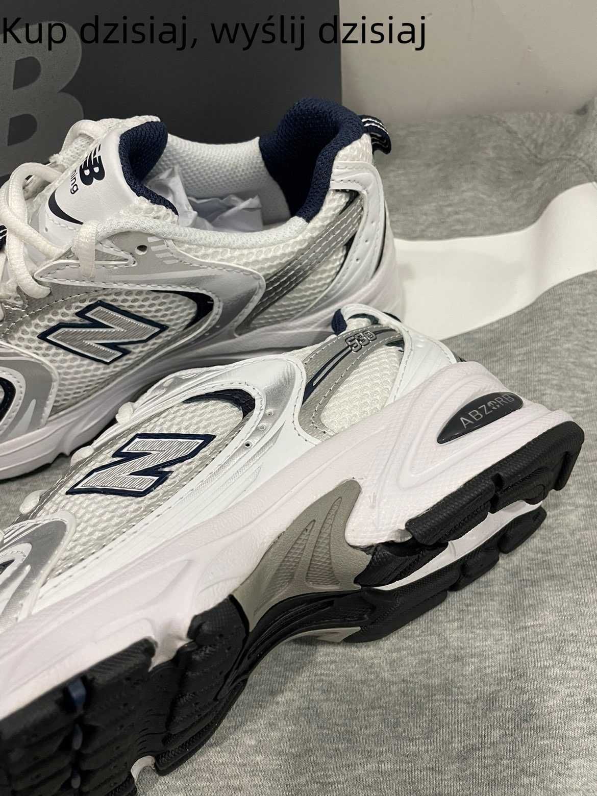 Trampki New Balance 530 Biały Srebrny Granatowy r.43