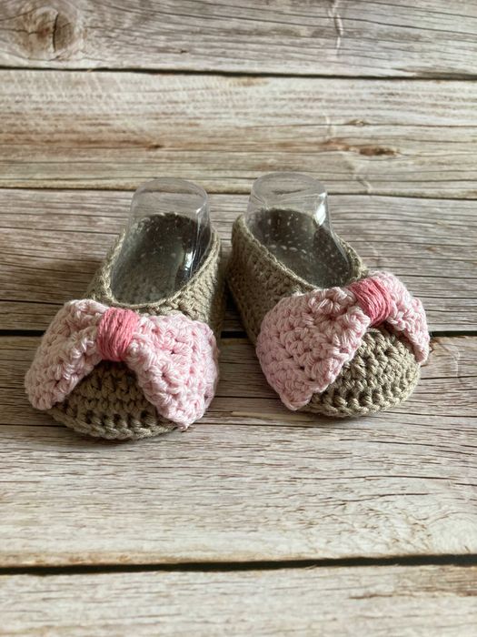 Baleriny niemowlęce niechodki 9 cm - HANDMADE