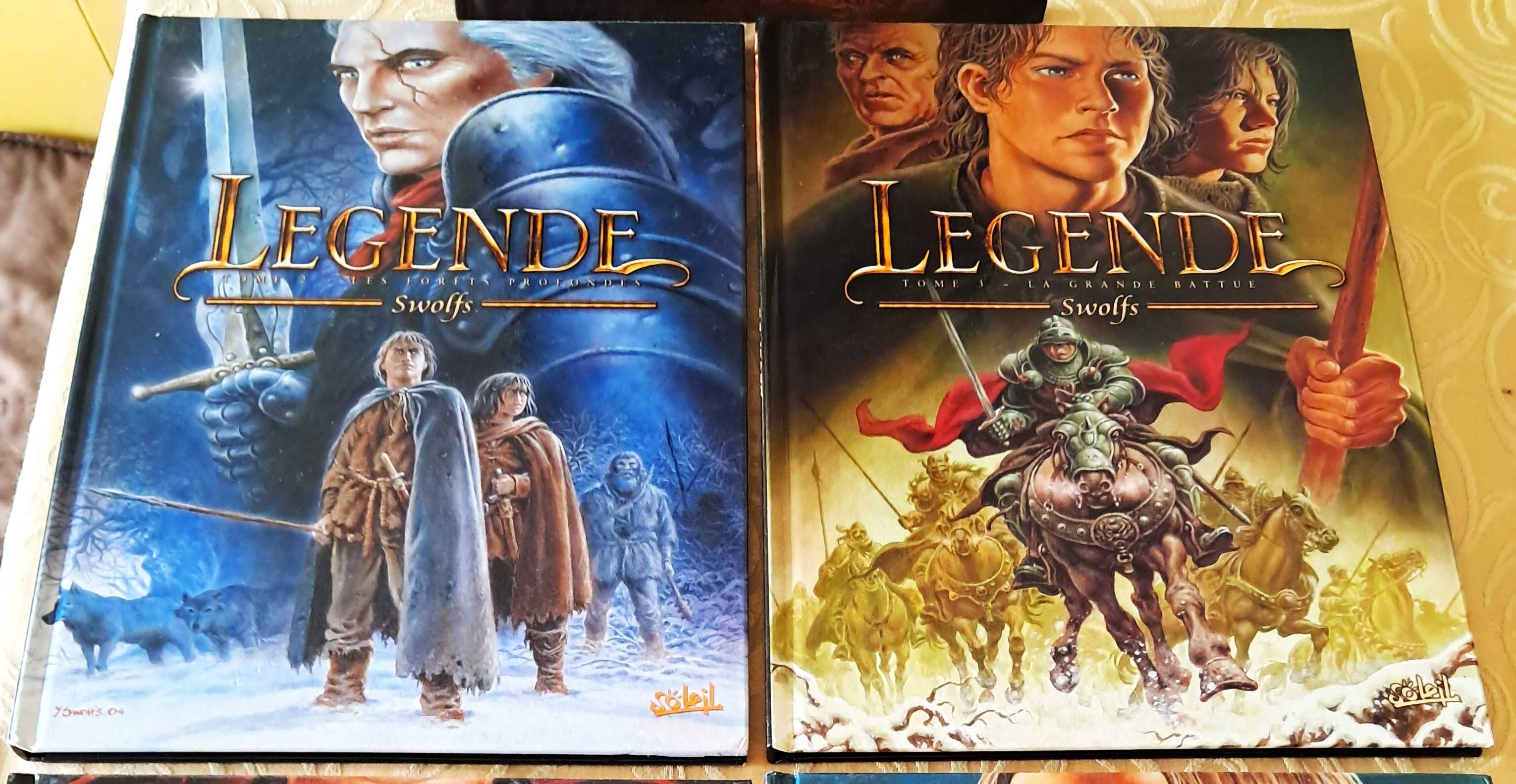 Álbuns BD – Swolfs & Ange & Collignon – Légende (em francês)