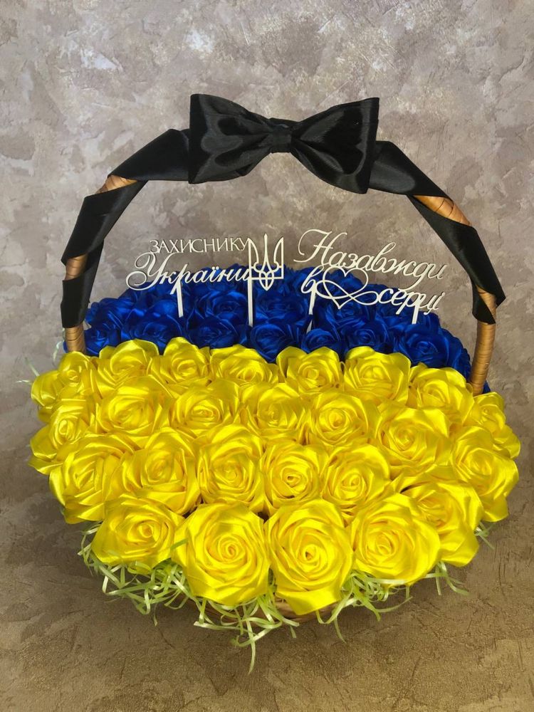 Продам букети з атласних стрічок та мила