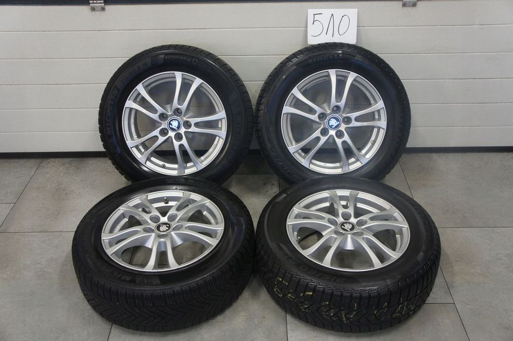 NR 510 Koła Zimowe Alufelgi SKODA Superb 215/60/16 Pirelli