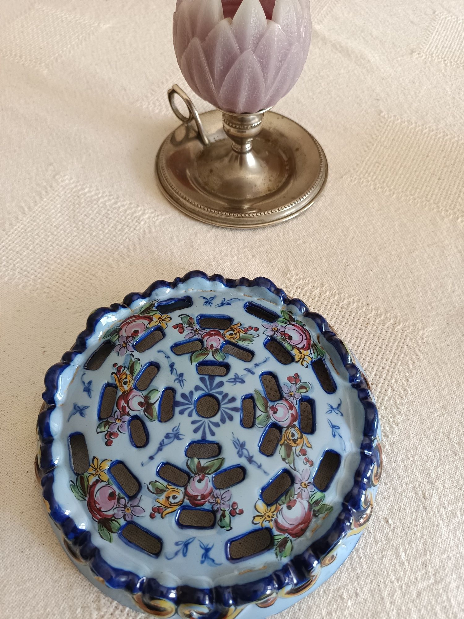 Suporte vintage para arranjos florais
