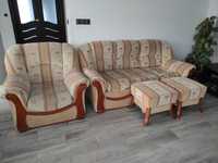 Zestaw, komplet wypoczynkowy, kanapa rozkładana, sofa, fotel