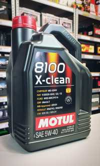 Olej 5W40 5L Motul 8100 X-clean Oryginał syntetyczny