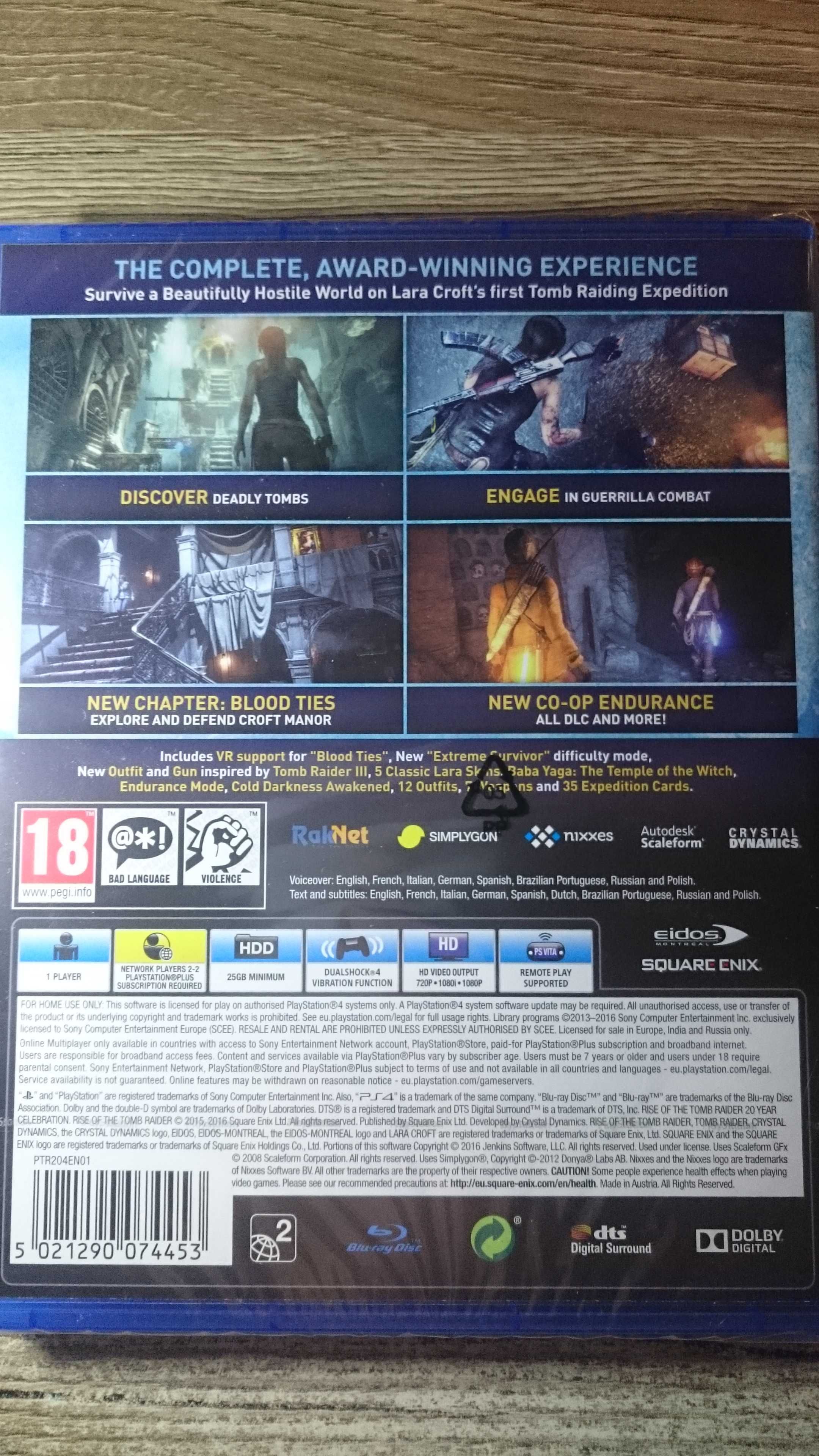 Rise of Tomb Raider NOWA ps4 playstation POLSKA uncharted last of us