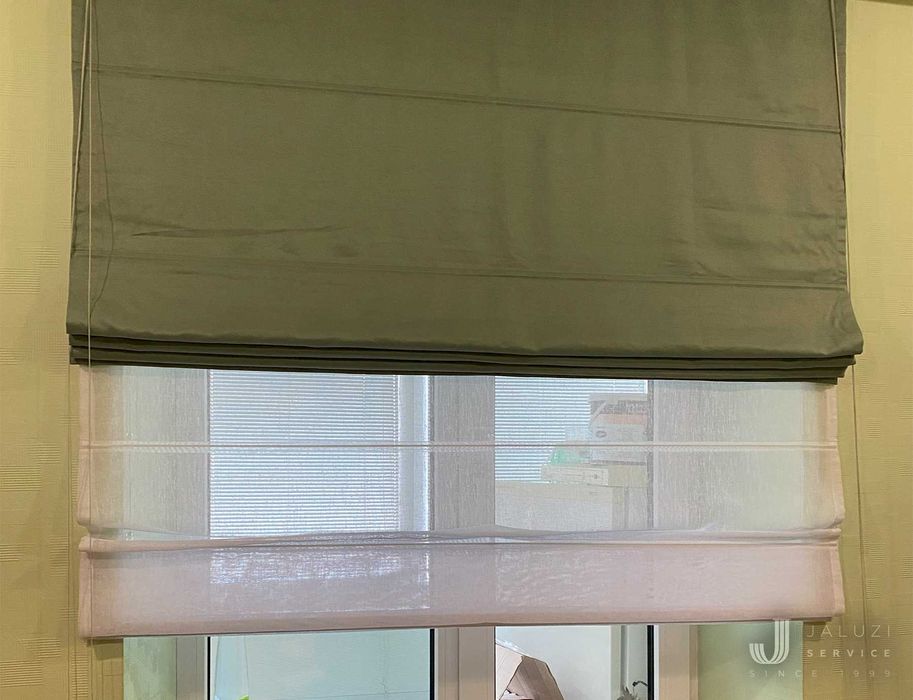 Рулонные шторы от солнца и взглядов! Римские шторы Жалюзи день ночь G1