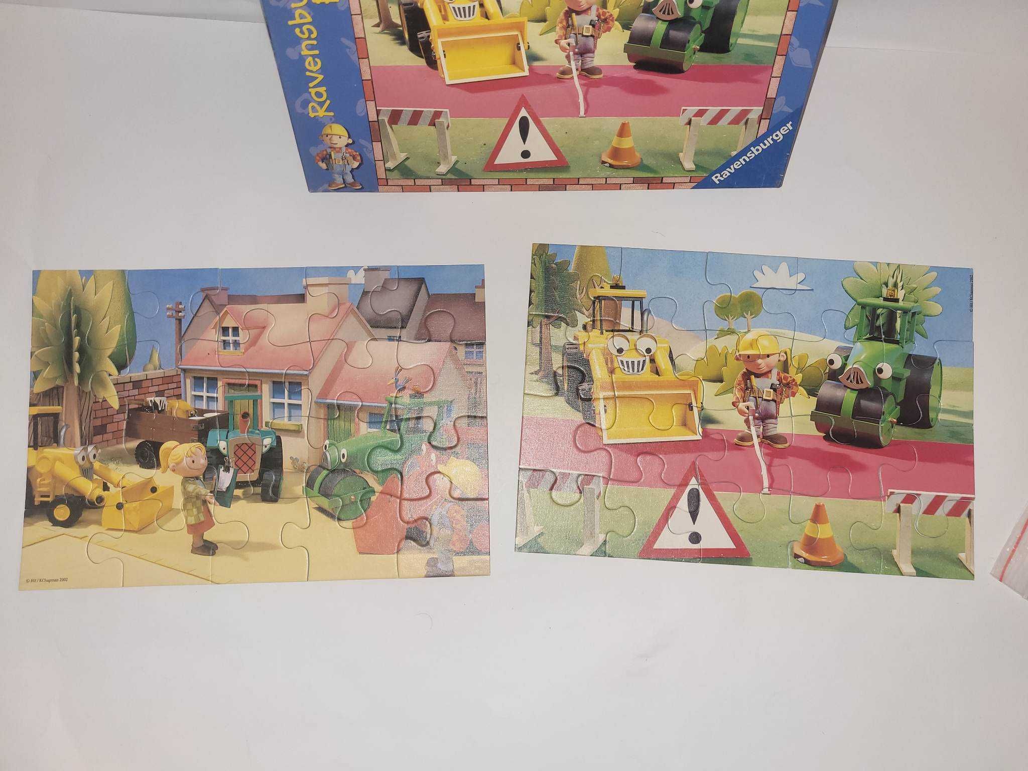 Ravensburger Puzzle Bob Budowniczy 2 pudełka z 2x20