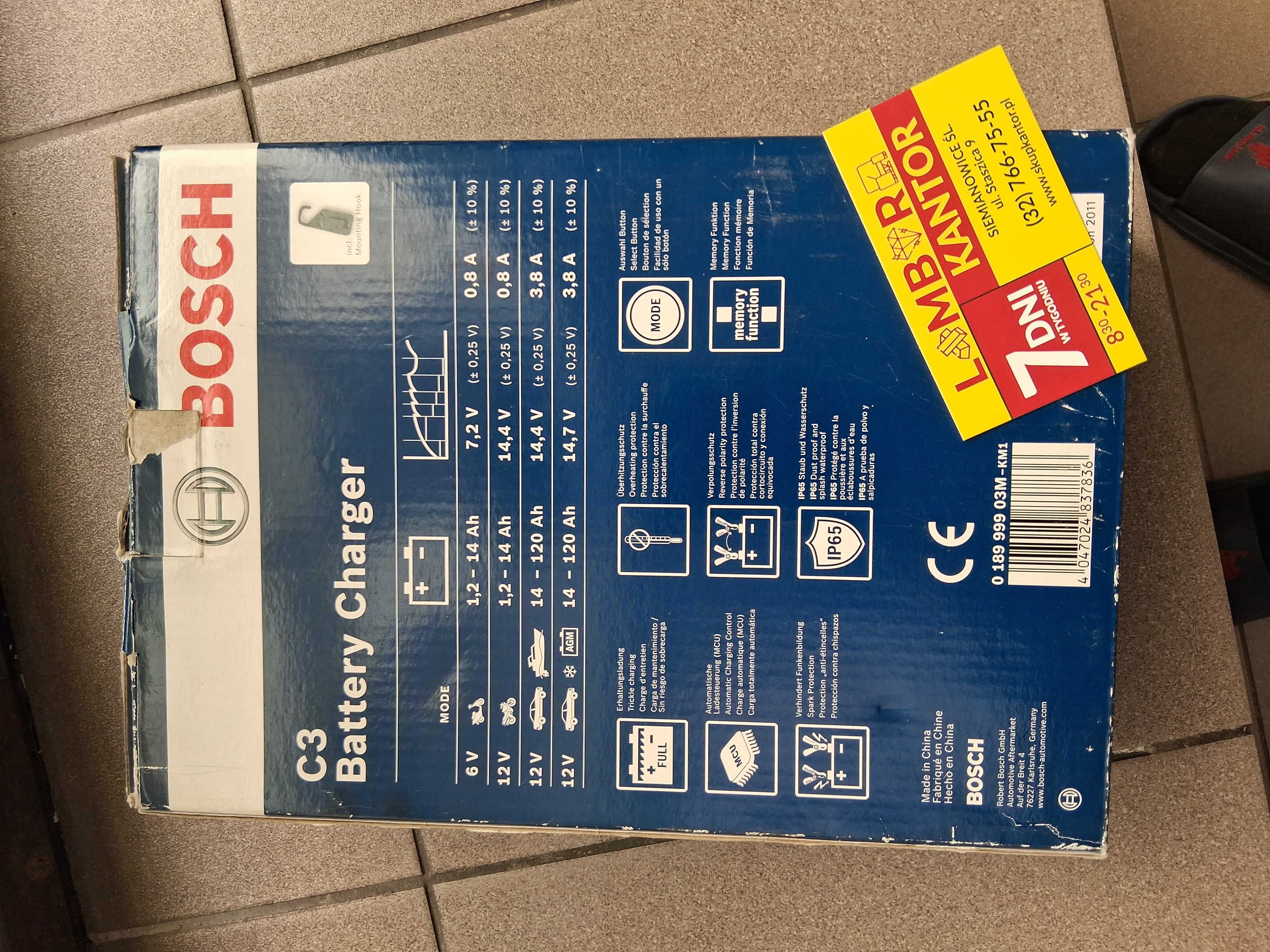 2671/25 Prostownik BOSCH C3 6/12V.