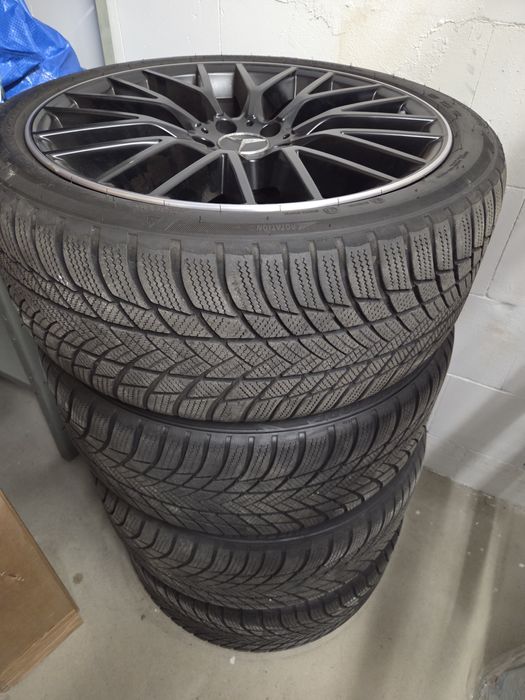 Koła 20 cali zimowe opony Bridgestone Mercedes S 9J x 20 ET34