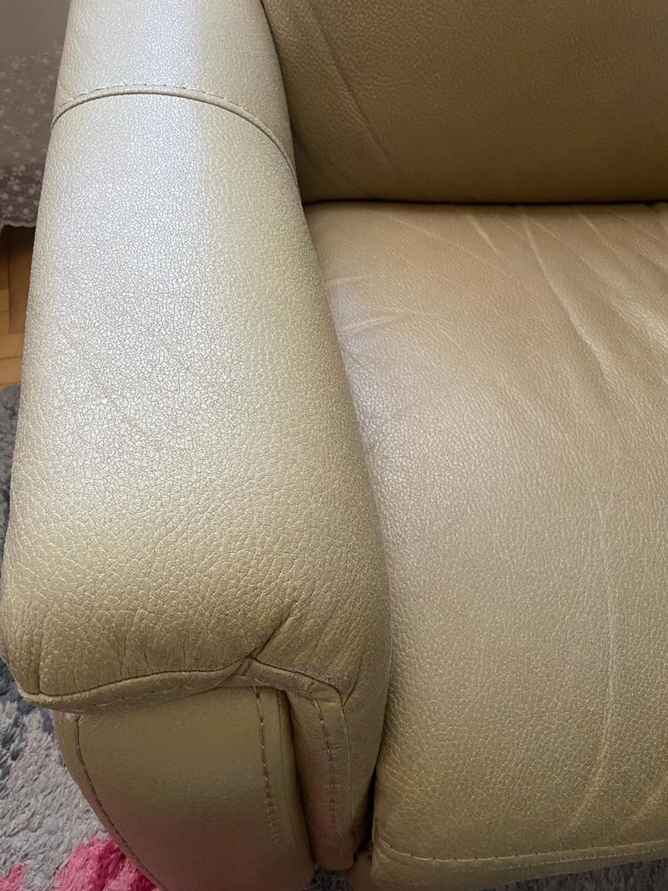 Zestaw wypoczynkowy CHEERS kanapa + 2 fotele, funkcja relax, beżowy