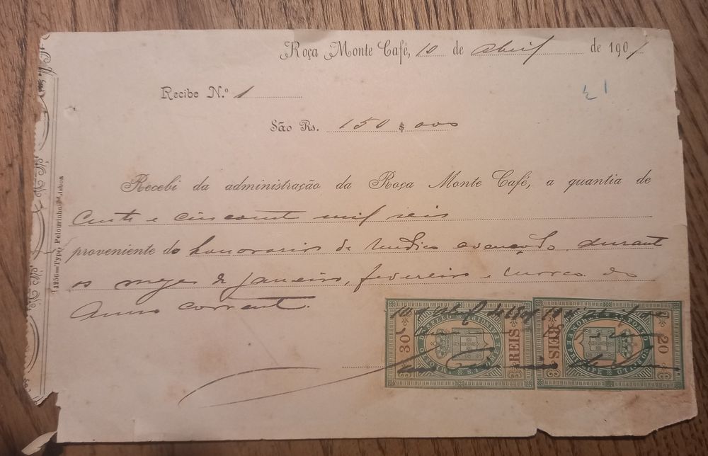 Documentos com Selos Fiscais