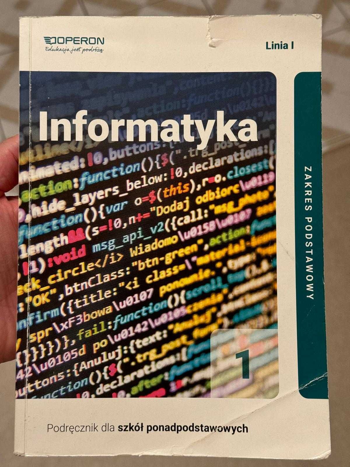 Informatyka Operon 1 kl liceum, technikum, szkoły branżowej I stopnia