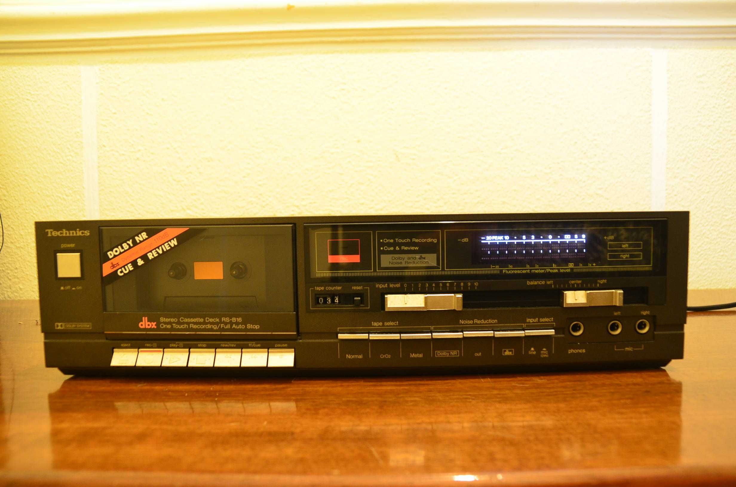 Gravador de cassetes Technics RS-B16