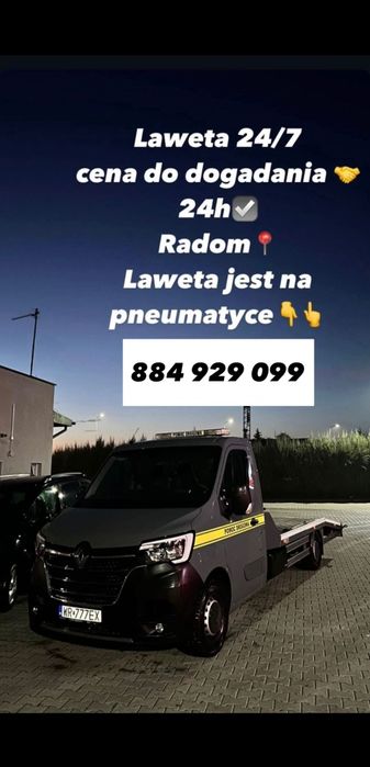 Usługi laweta 24/7 (Radom)