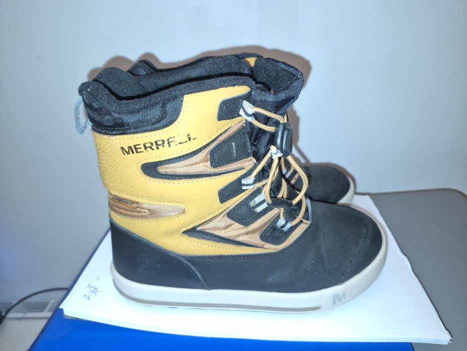 Merrell buty zimowe śniegowce wodoodporne skórzane r 34