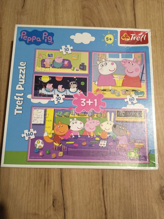 Puzzle Świnka Peppa 4w1