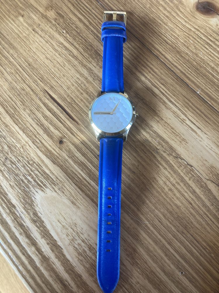 Zegarek armani exchange niebieski guess