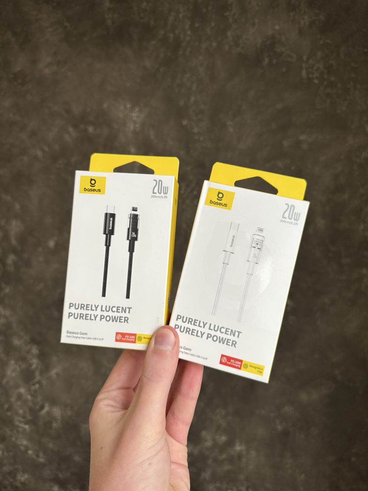 Кабель Baseus Gem Fast-Charging Data Cable Type-C to Lightning 20W 2m