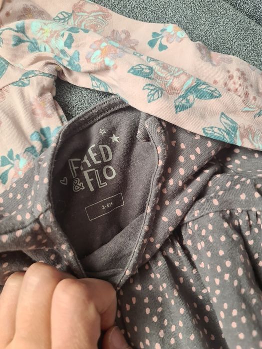 Zestaw ubranek na jesień, zimę dla dziewczynki rozmiar 68