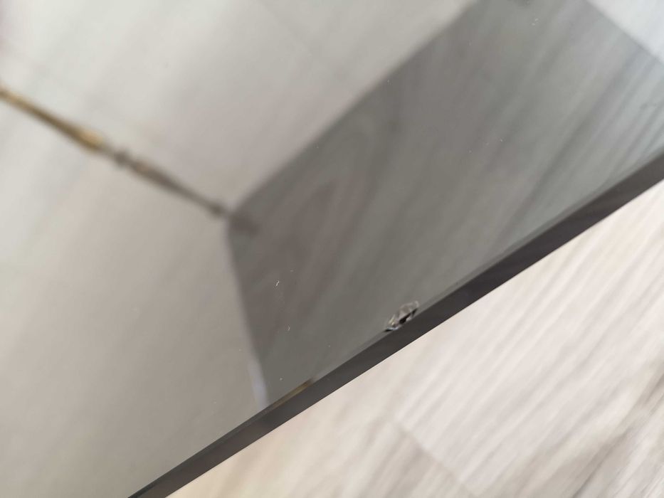 stolik mosiężny mosiądz złoty 45x45x48 szkło