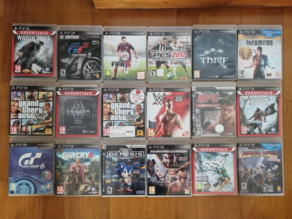 Ps3 como nova (149gb) + 18 jogos