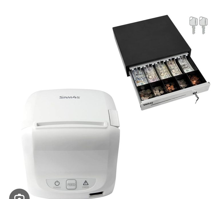 Pos com gaveta e impressora