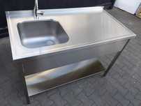 Zlewozmywak zlew gastronomiczny ze stołem nierdzewny 60x120cm wysyłka