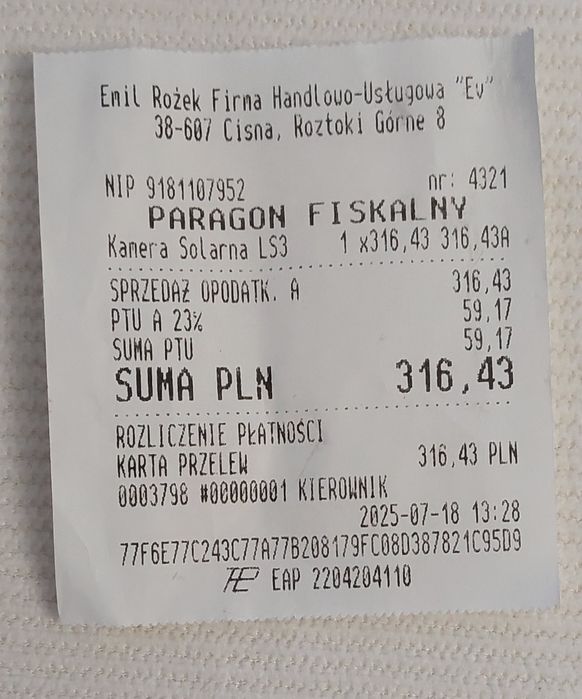 Kamera monitoringu