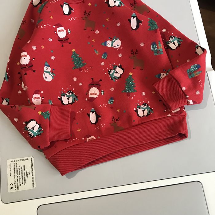 Класний якісний світшот 2-3 р новорічний різдвяний