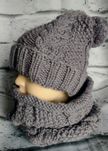 Komplet zimowy dziecięcy, handmade