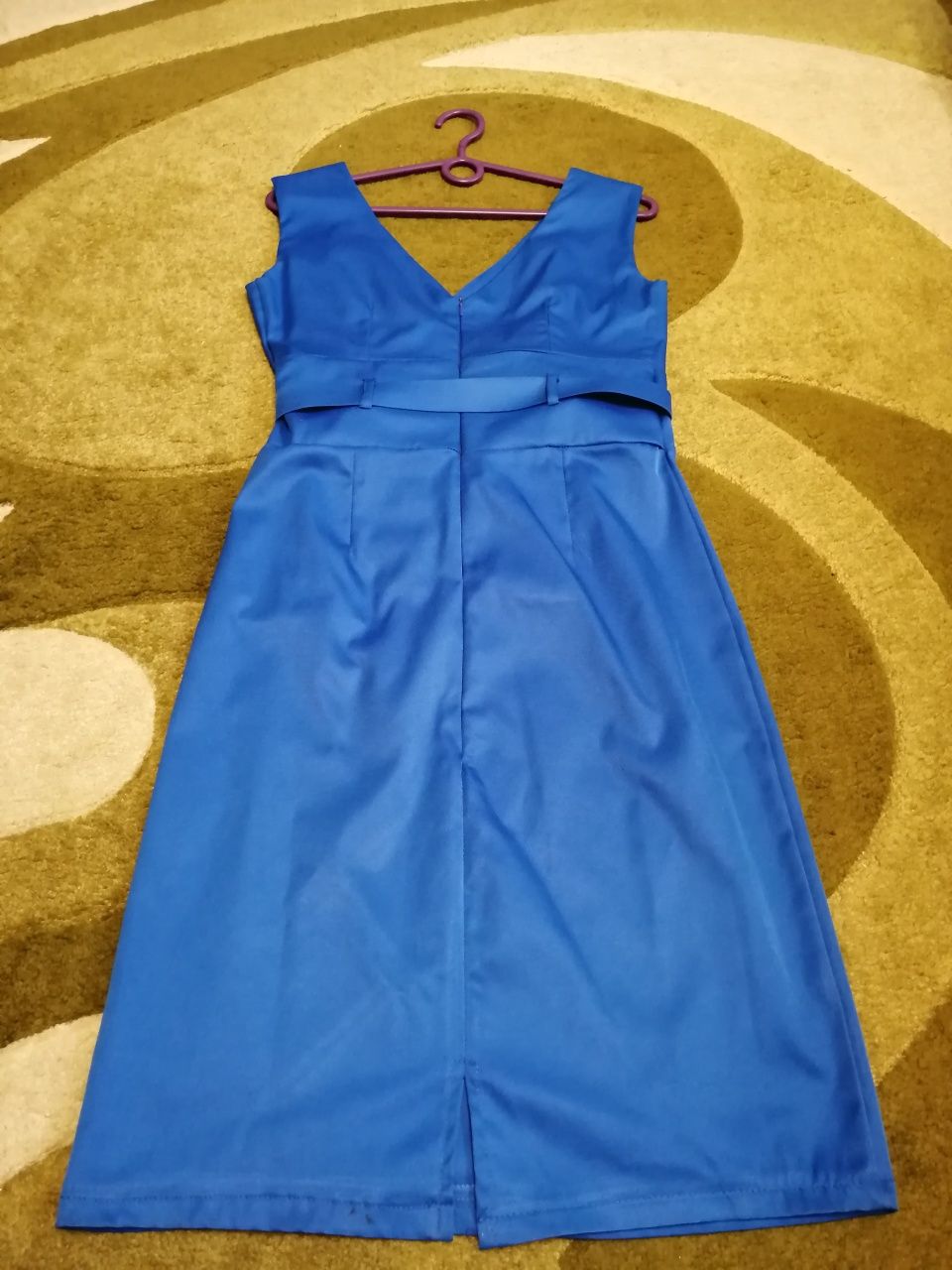 Sukienka koktajlowa kobalt