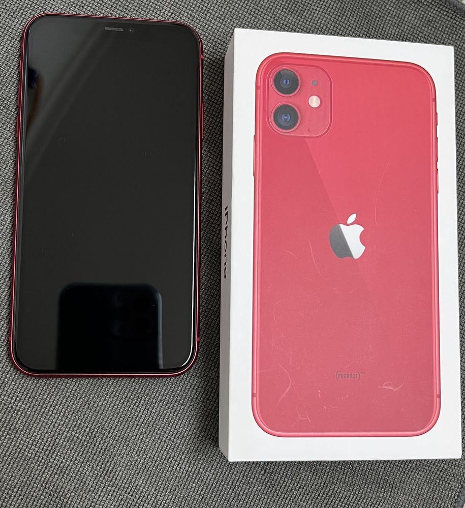 Iphone 11 red 128 gb 96% bat.