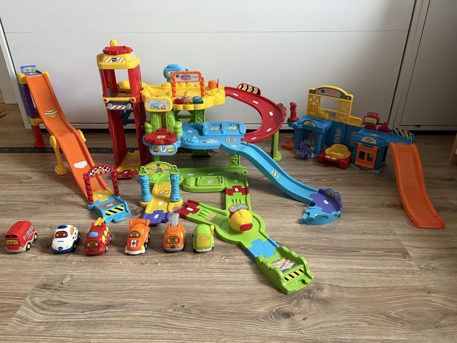 Ogromny zestaw autka tut tut vtech w jezyku polskim ! 6 autek