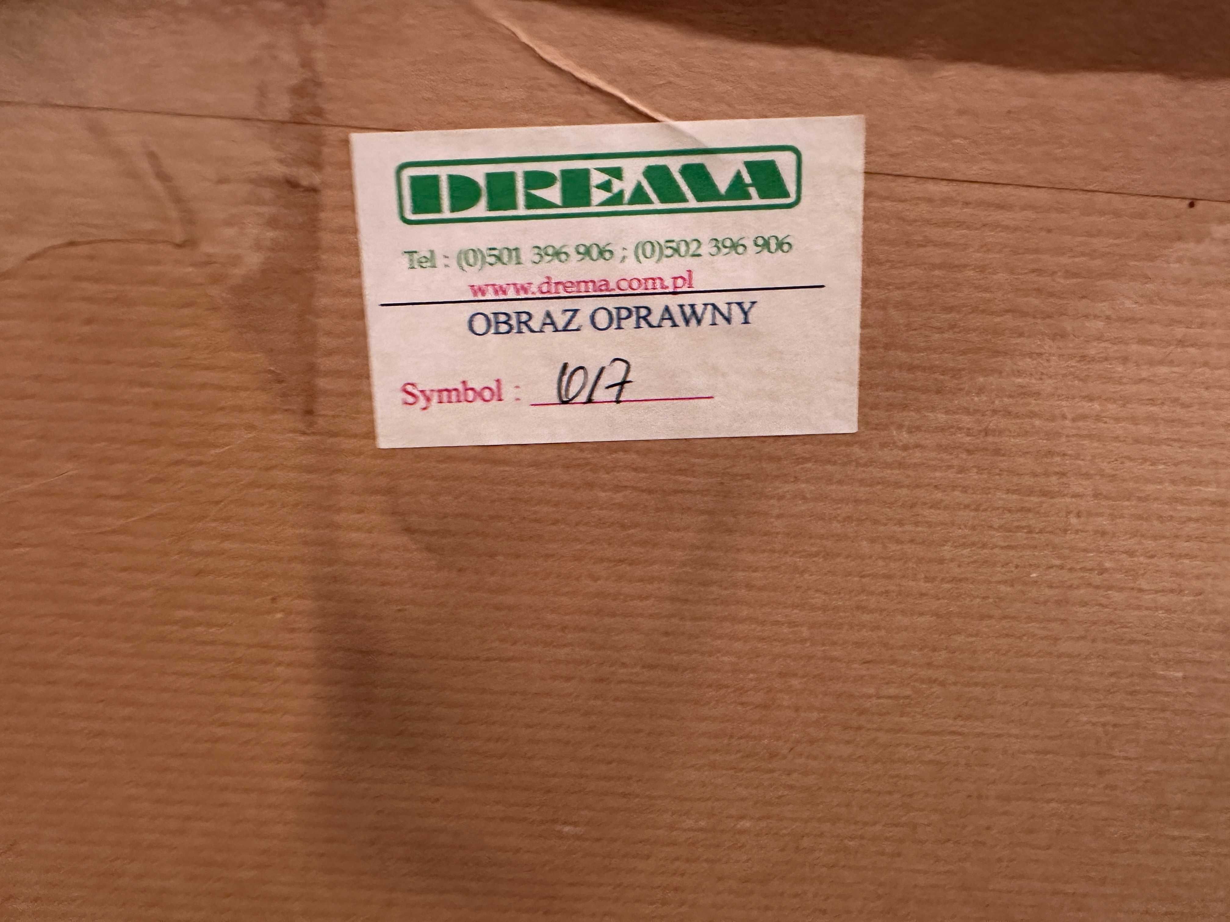Obraz piękny w złotej ramie 80x110 cm Jezu ufam Tobie