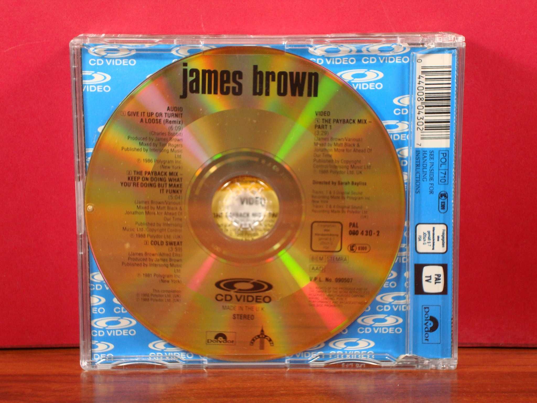 James Brown - The Payback Mix 1 / VG Plus / LaserDisc 5"/ Single / PAL
